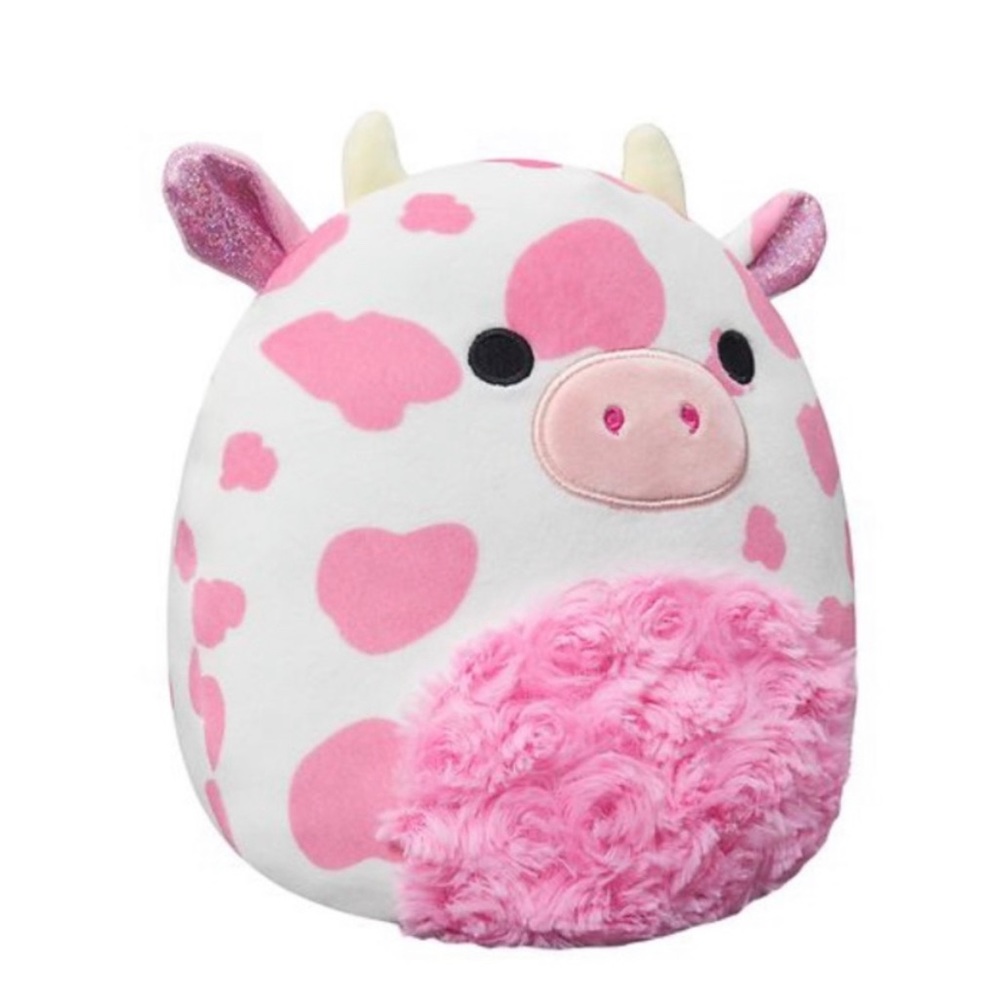 🆕 Squishmallows Evangelica 8” 2023 Valentines Pink Cow Hearts Plush Gift Toy